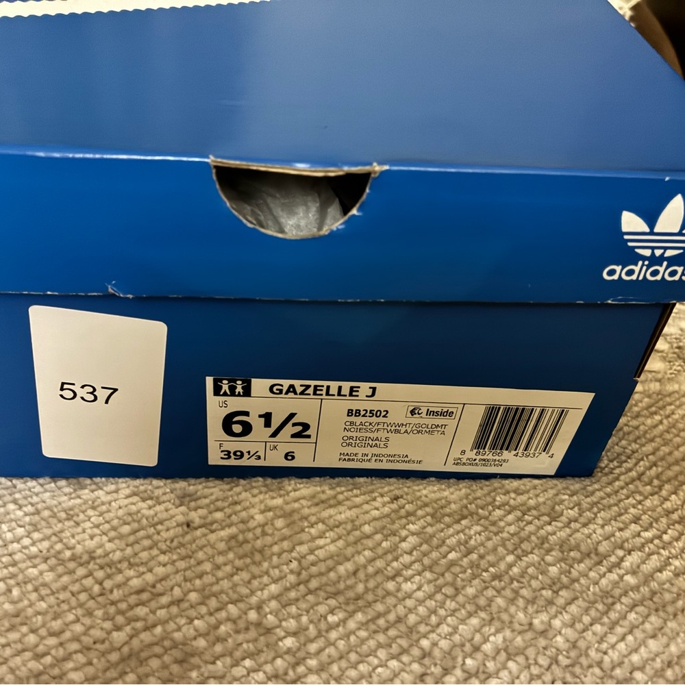 Adidas Black and White Sneakers (Men’s 6.5)